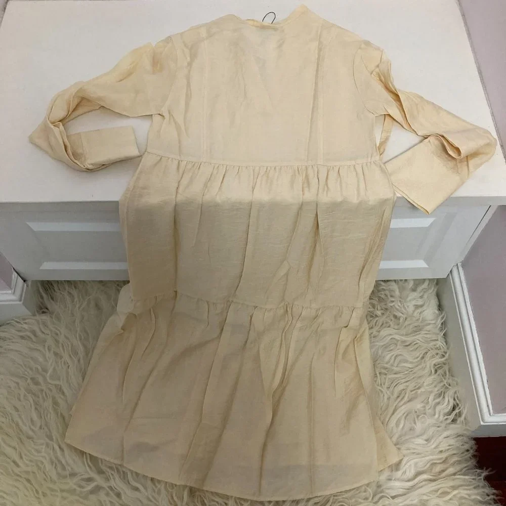 VINCE Mock Neck Midi Length Dress - Picture 11 of 14